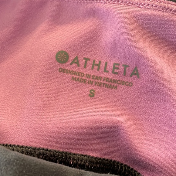 Athleta Salutation Stash 7/8 Tight, Gray and Pink - Picture 4 of 4